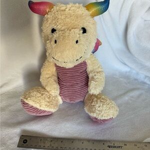 Rainbow Horn Plush Dragon Toy